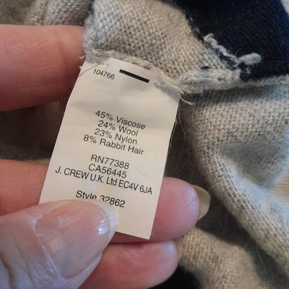 J. Crew Angora Heart Breaker Crewneck size S - Picture 3 of 5